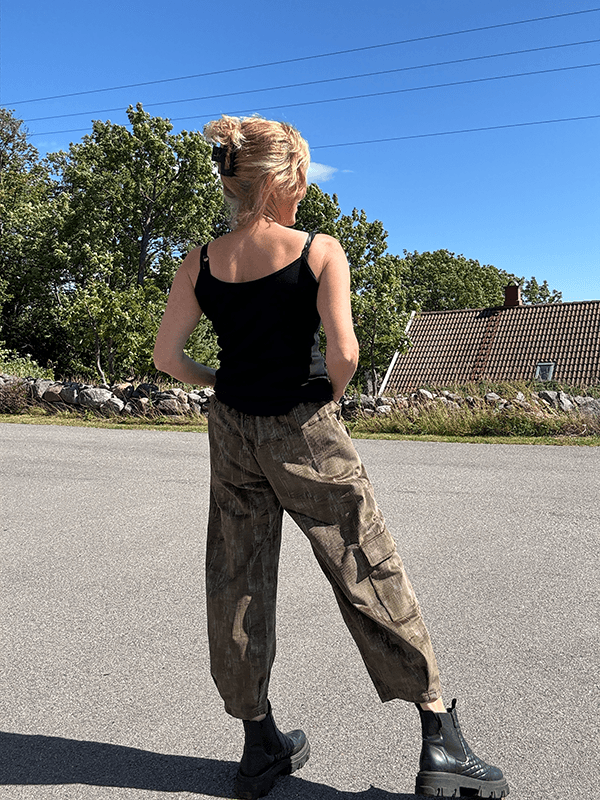 4169 Bukse Velvet, Army, Cord Tykk