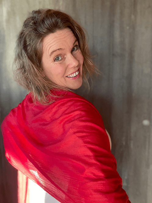Hovedbilde Ulrikke Skjerf, Scarlet Red, Bomull / Ull
