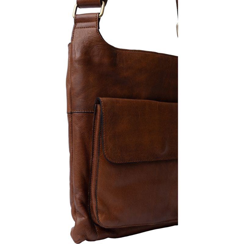 Sara Big Crossover, Walnut, Skinn