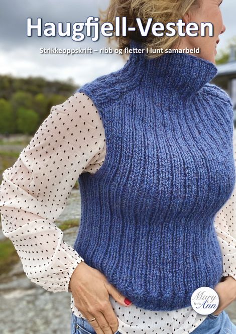 Hovedbilde Haugfjell-Vesten, strikkeoppskrift