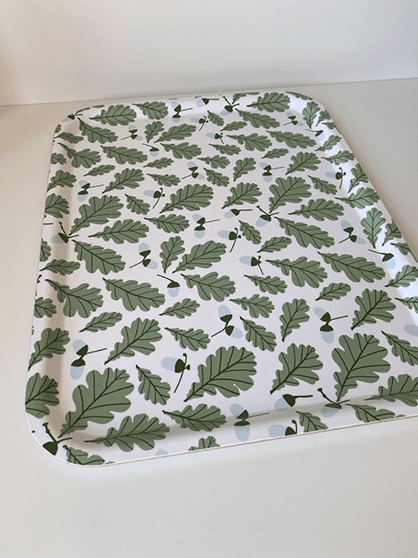 Fat, 43x33 cm, Eik Grønn