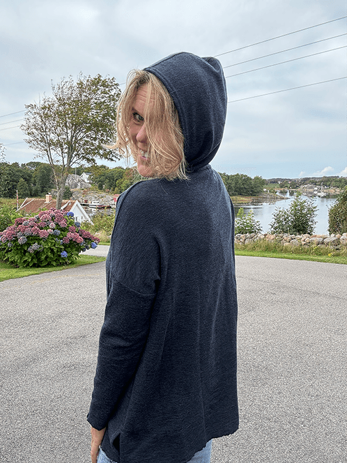 Hovedbilde 4038 Hoodie, Midnight Blue Melange, Merino
