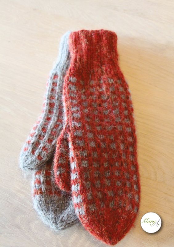 Bestemor-Votten, strikkeoppskrift