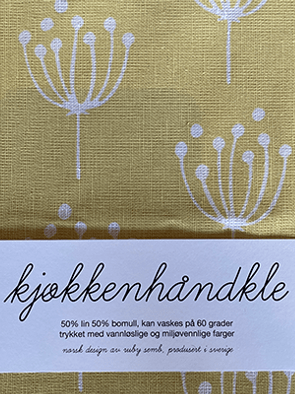Kjøkkenhåndkle Kjeks, Gul