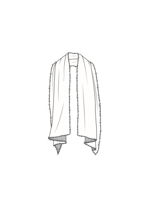 Hovedbilde 1030 Skjerf (XL), Raw White, Merino
