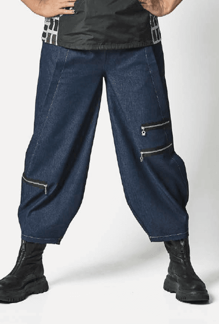 Hovedbilde 4167 Bukse Denim Stretch, Blue, Bomull
