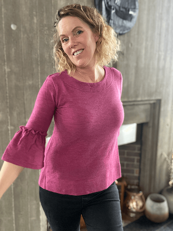 4060 Genser, Camelia Melange, Merino