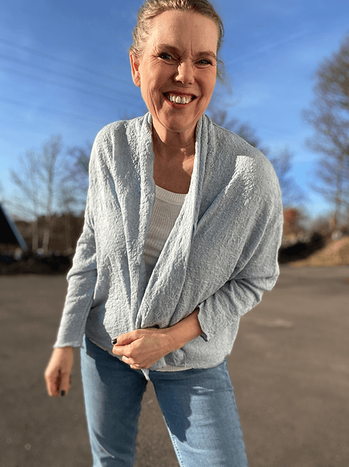 Hovedbilde 8503 Cardigan, Blue Mist, Bubble Wool