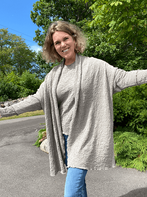 Hovedbilde 8501 Cardigan, Elephant Melange, Bubble Wool