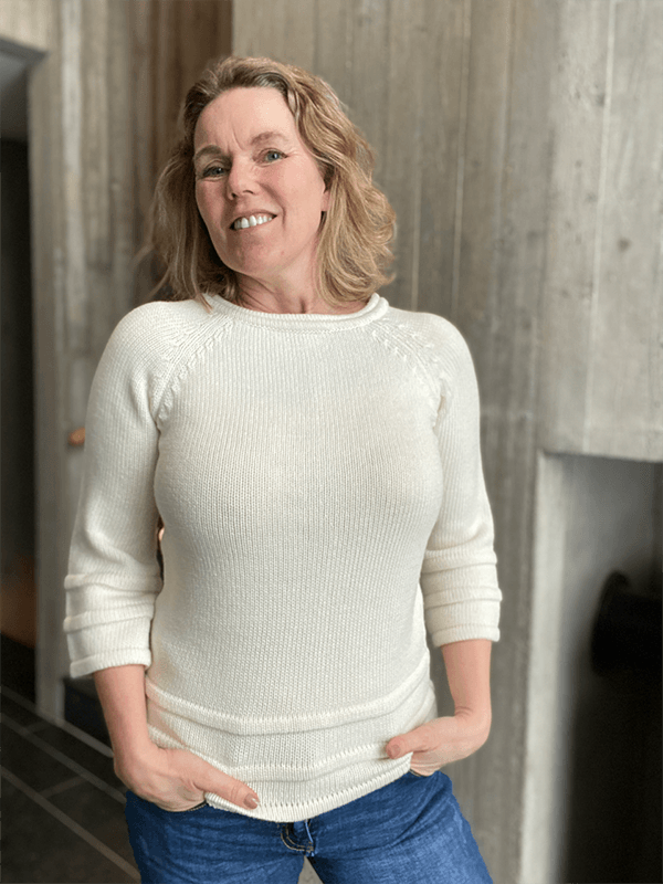 Holme Genser, Merino, Hvit