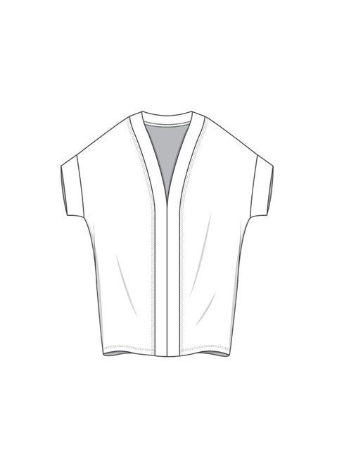 Hovedbilde PreOrder: 8618 Cardigan Extra Wide, Bamboo, One ...