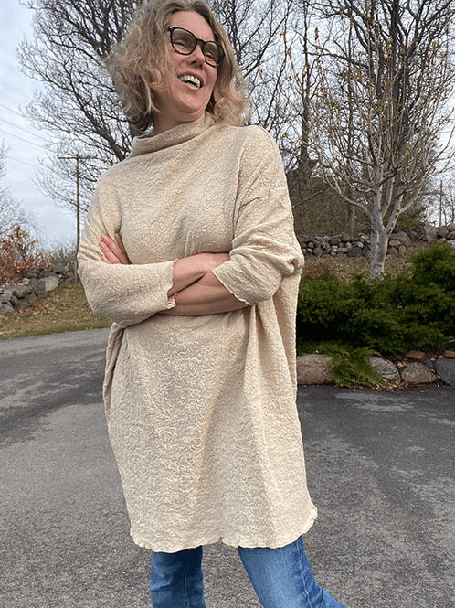 Hovedbilde 6501 GenserKjole, Almond Milk, Bubble Wool