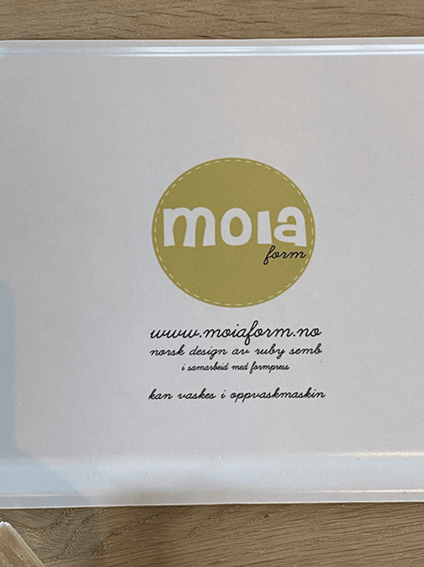 Spisebrett / Fat, 27x20 cm,  Løv Okergul