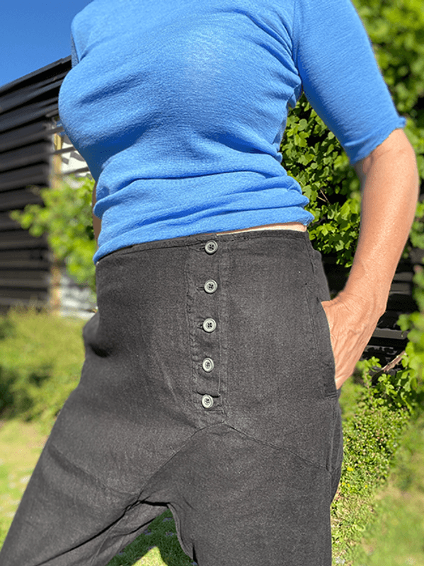 11023 SailorPants, Black, Lin