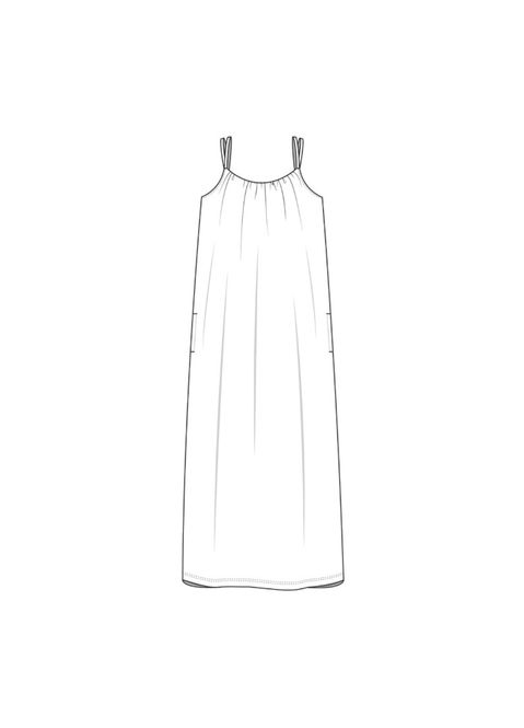 Hovedbilde PreOrder: 7622 Strap Dress, Bamboo, XS/S M/L ...