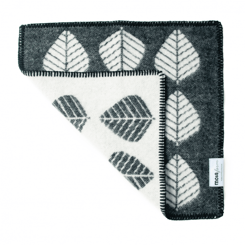 Sitteunderlag Løv, Ull, Sort