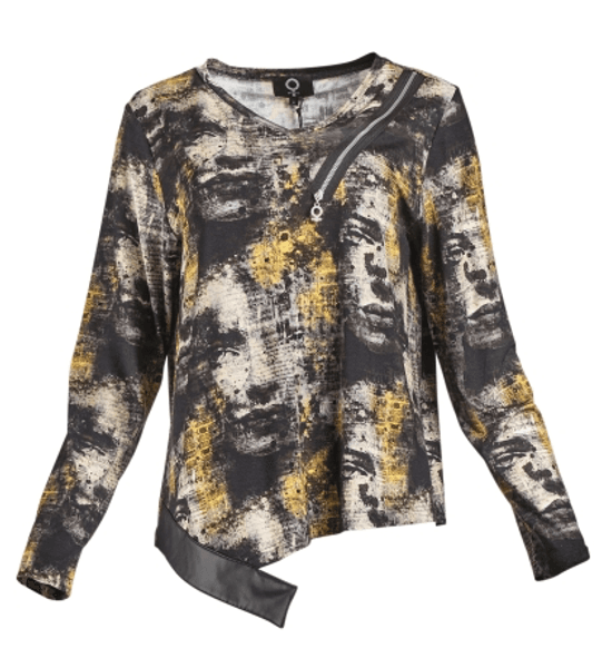 Hovedbilde 0163 Topp Lady, Viskose, Black / Multi