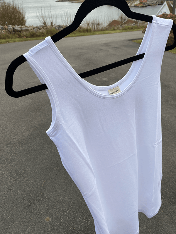 2602 Singlet / TankTop, White, Bamboo