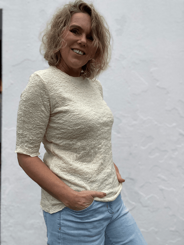 4505 T-Skjorte, Raw White, Bubble Wool