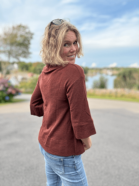 Hovedbilde 4051 Genser, Merino, RoseWood Melange