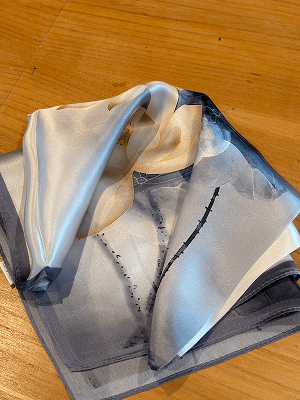 SilkeSkjerf 66cm, Molly, Lavendertoner / beige