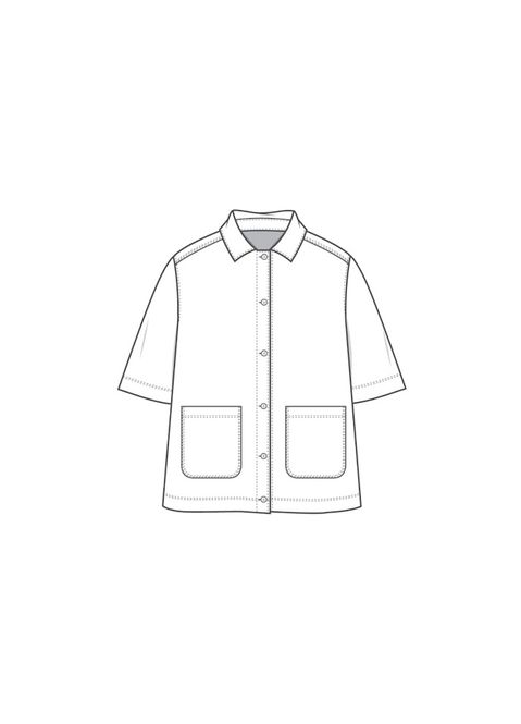 Hovedbilde PreOrder: 12044 Shirt Jacket, Lin tynn, XS/S M/L ...