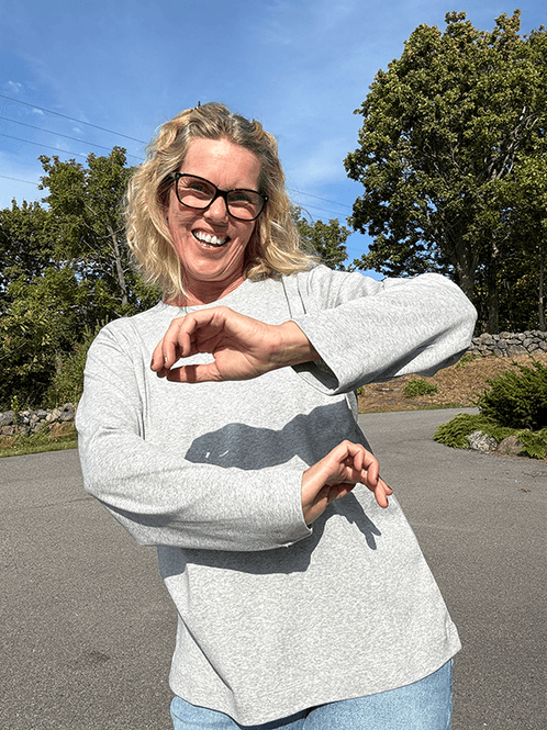 Hovedbilde 4324-1 Genser Relaxed LS u/logo, Dawn Grey ...