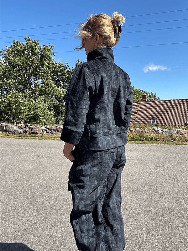 2144 Jakke Velvet, Black (BlåSvart), Cord