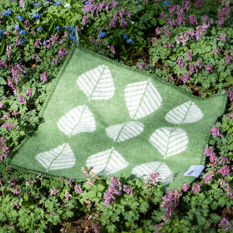 Sitteunderlag Løv, Ull, Grønn