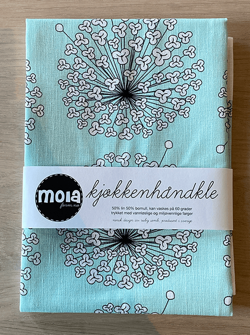 Hovedbilde Kjøkkenhåndkle Blomst, Mint