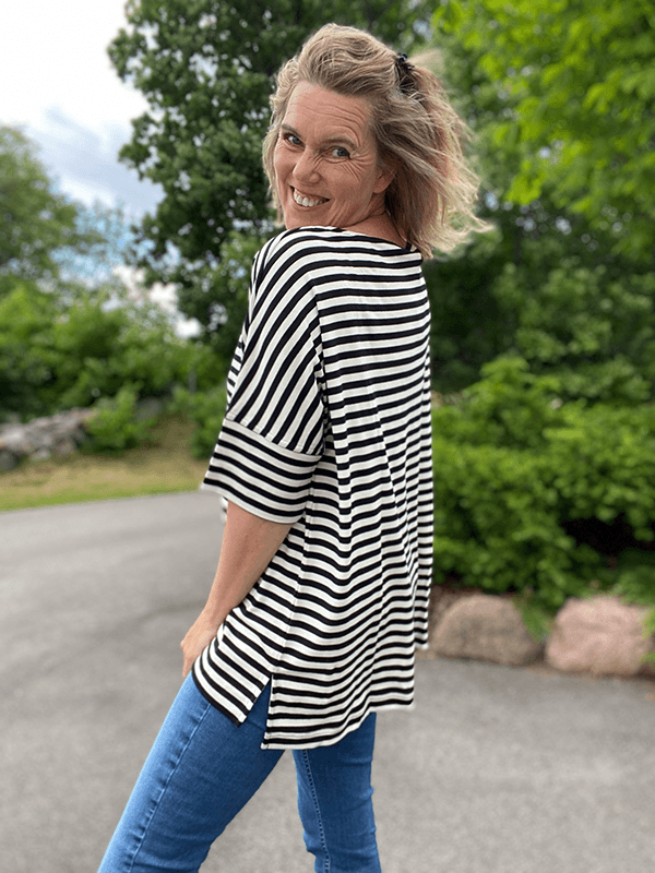 4309 T-Skjorte, Black / Raw White, Bomull