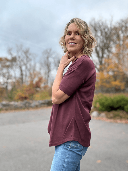 Hovedbilde 4305 T-Skjorte, Burgundy, Bomull