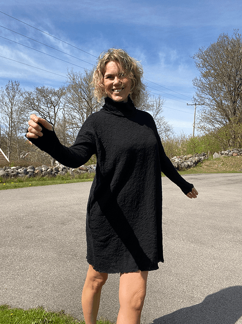 Hovedbilde 7501 GenserKjole, Black, Bubble Wool