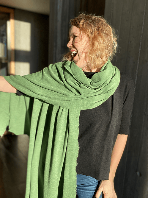 Hovedbilde 1030 Skjerf (L), Grasshopper Melange, Merino