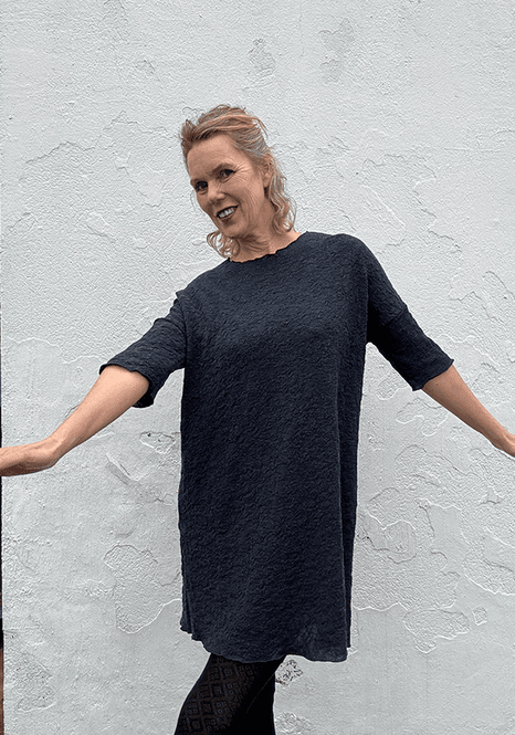 Hovedbilde 7506 GenserKjole, Midnight Blue Melange, Bubble ...