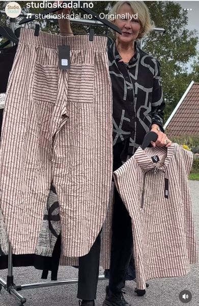 Hovedbilde PreOrder: 4144 Bukse, Crincle, Bomull, Sand / ...