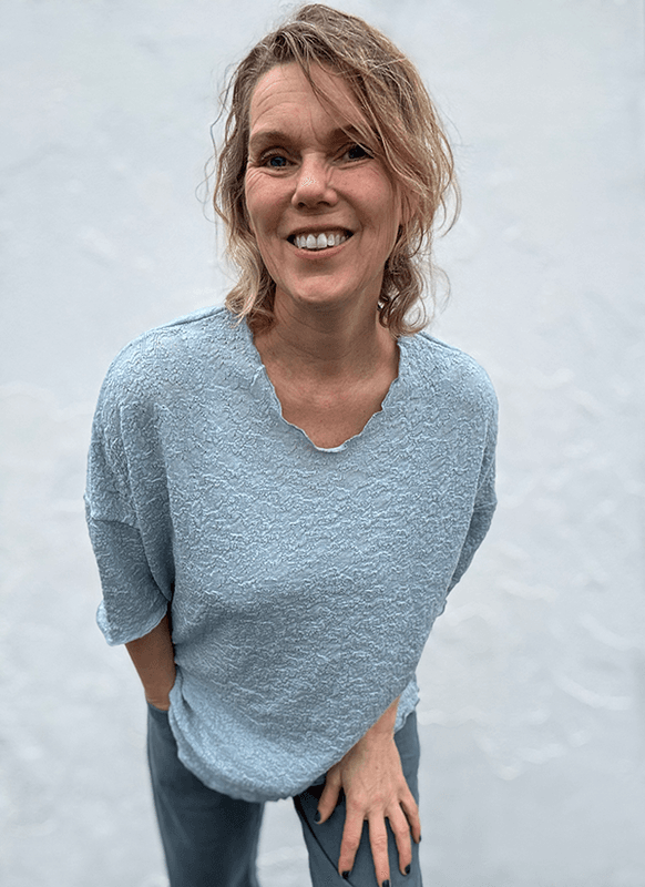 4507 Genser Loose, Blue Mist, Bubble Wool