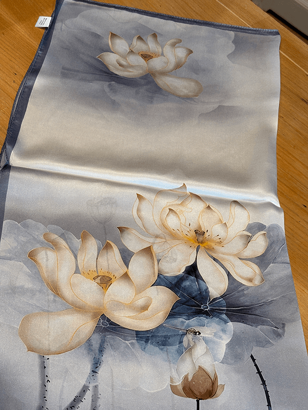 SilkeSkjerf 66cm, Molly, Lavendertoner / beige