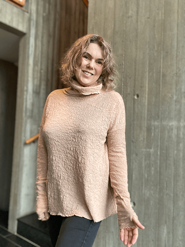 4501 Genser, Nude, Bubble Wool