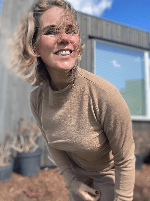 Hovedbilde 4063 Genser Saddle Back, Light Camel Melange, ...