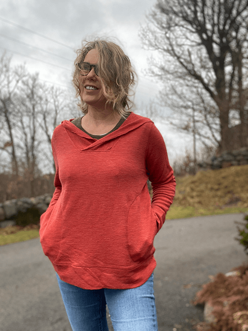 Hovedbilde 4061 Hoodie, Terracotta Melange, Merino