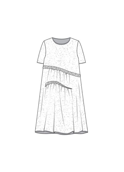 Hovedbilde PreOrder: 7504 Dress Ruffles, Bubble, XS/S M/L ...
