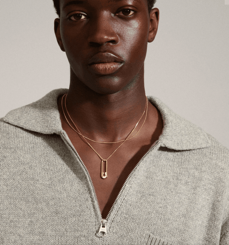 PACE resirkulert halskjede gullbelagt