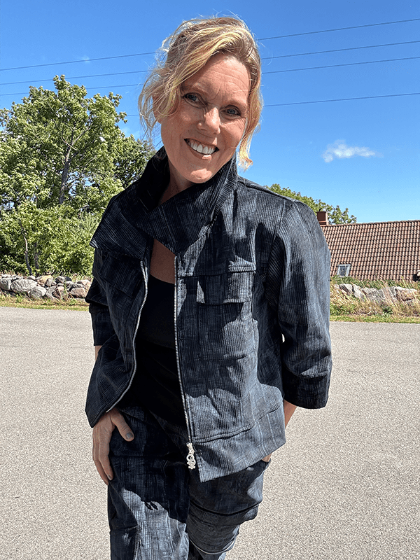 2144 Jakke Velvet, Black (BlåSvart), Cord