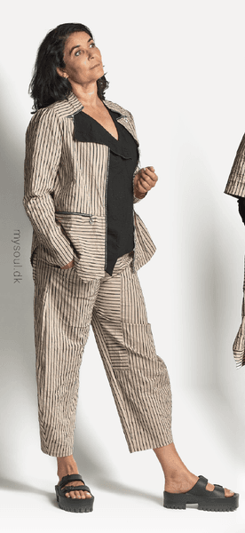 Hovedbilde PreOrder: 4144 Bukse, Crincle, Bomull, Sand / ...