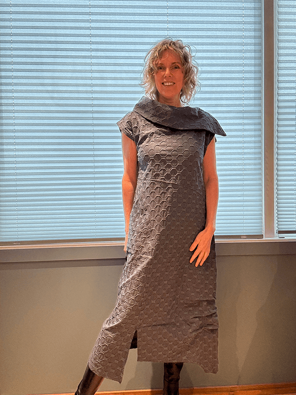 5042 Kjole Bubble, Blue, Bomull