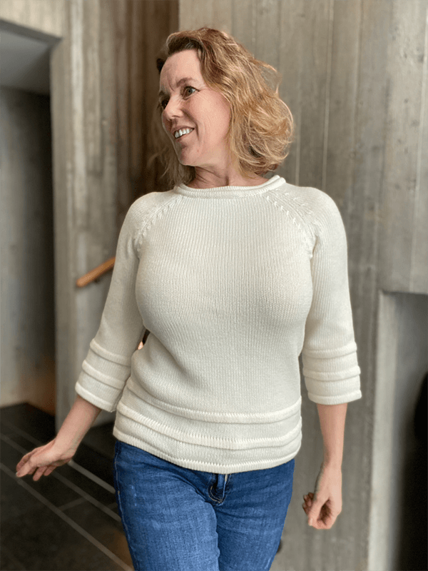 Holme Genser, Merino, Hvit