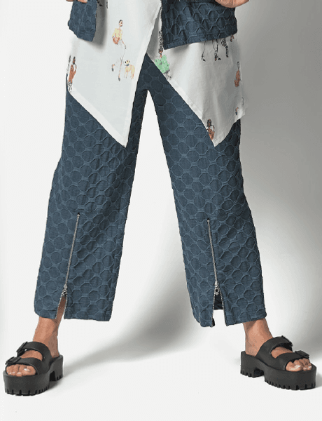 Hovedbilde PreOrder: 4140 Bukse Vid, Bubble, Bomull, Blå