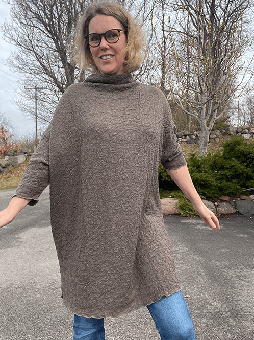 Hovedbilde 6501 GenserKjole, Earth Melange, Bubble Wool